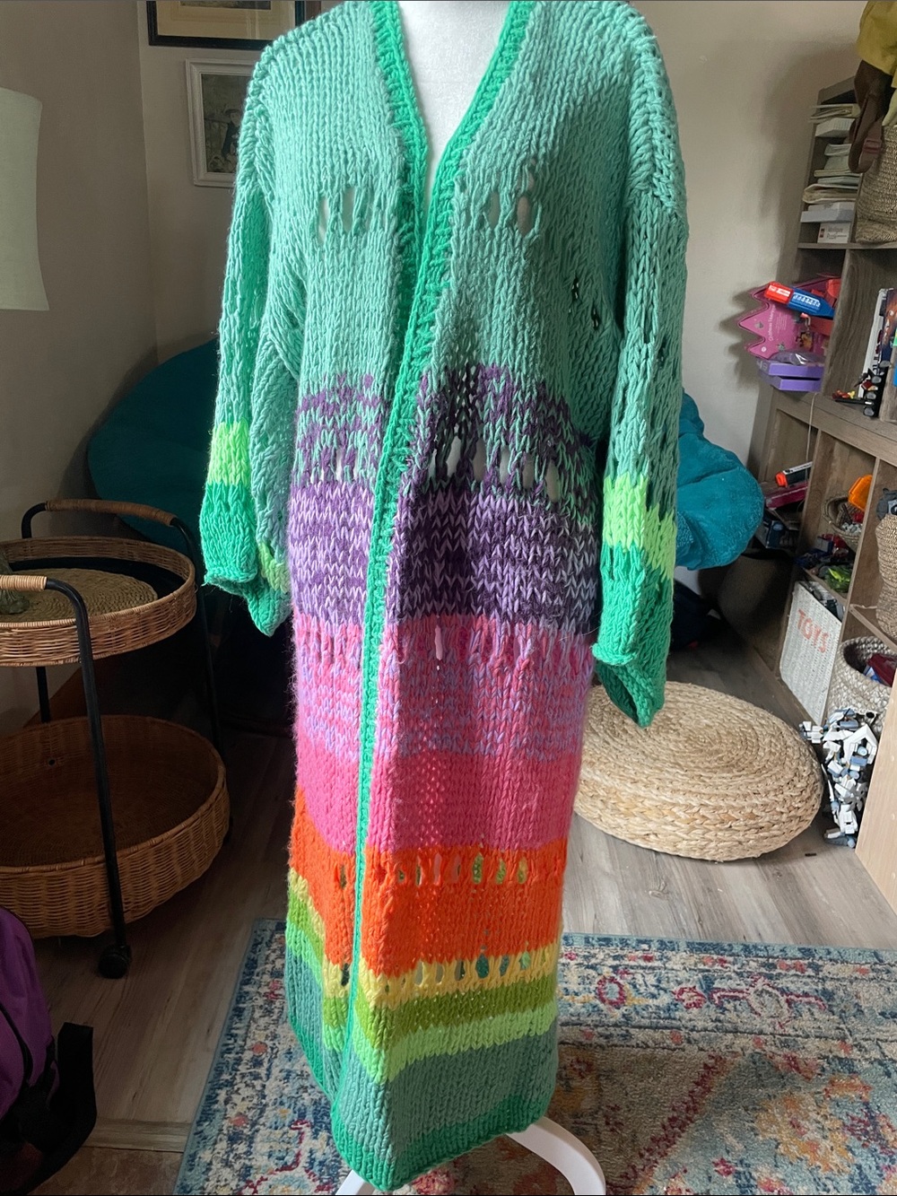 Colorful Maxi Cardigan - Picture 1 of 5